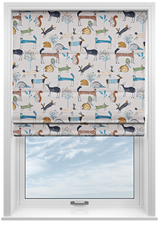 Oh My Deer, Colonial - Twist&Fit Roman Blind